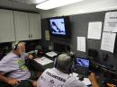 (L-R) Frank Anders, KK4MBX, and Jay Boehme, N4KXO, handled net control duties from the N4FLZ mobile communications unit. [Ted Luebbers, K1AYZ, photo]